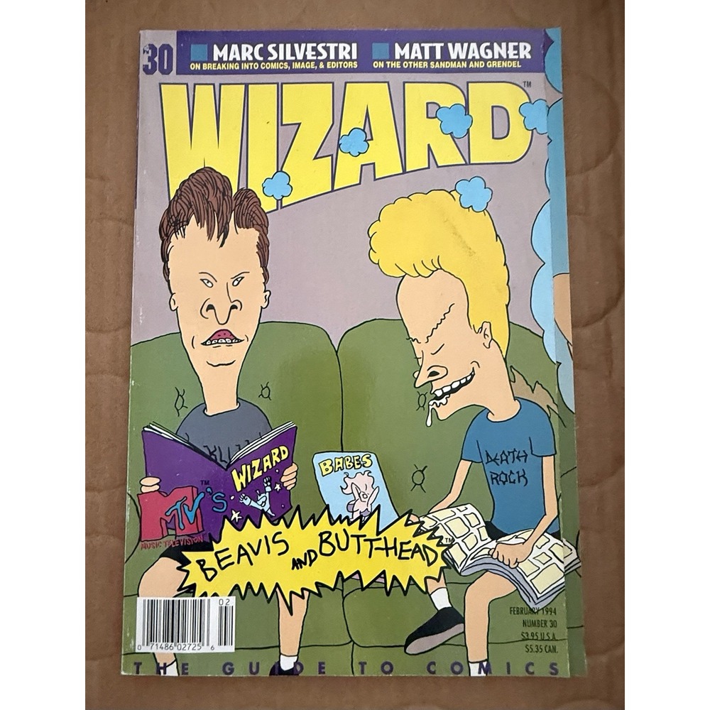 Vintage Wizard Magazine #30 - Beavis and Butt-head - February 1994